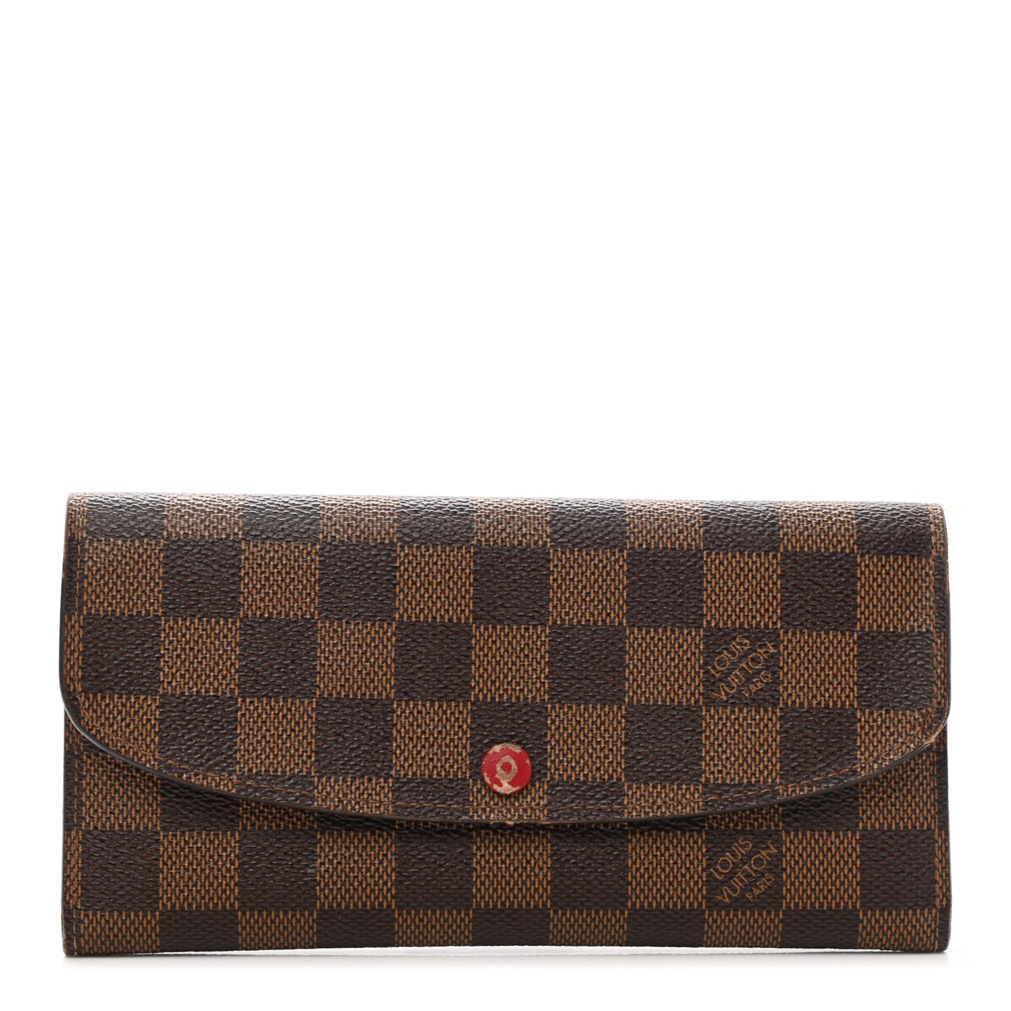 Damier Ebene Emilie Wallet Red