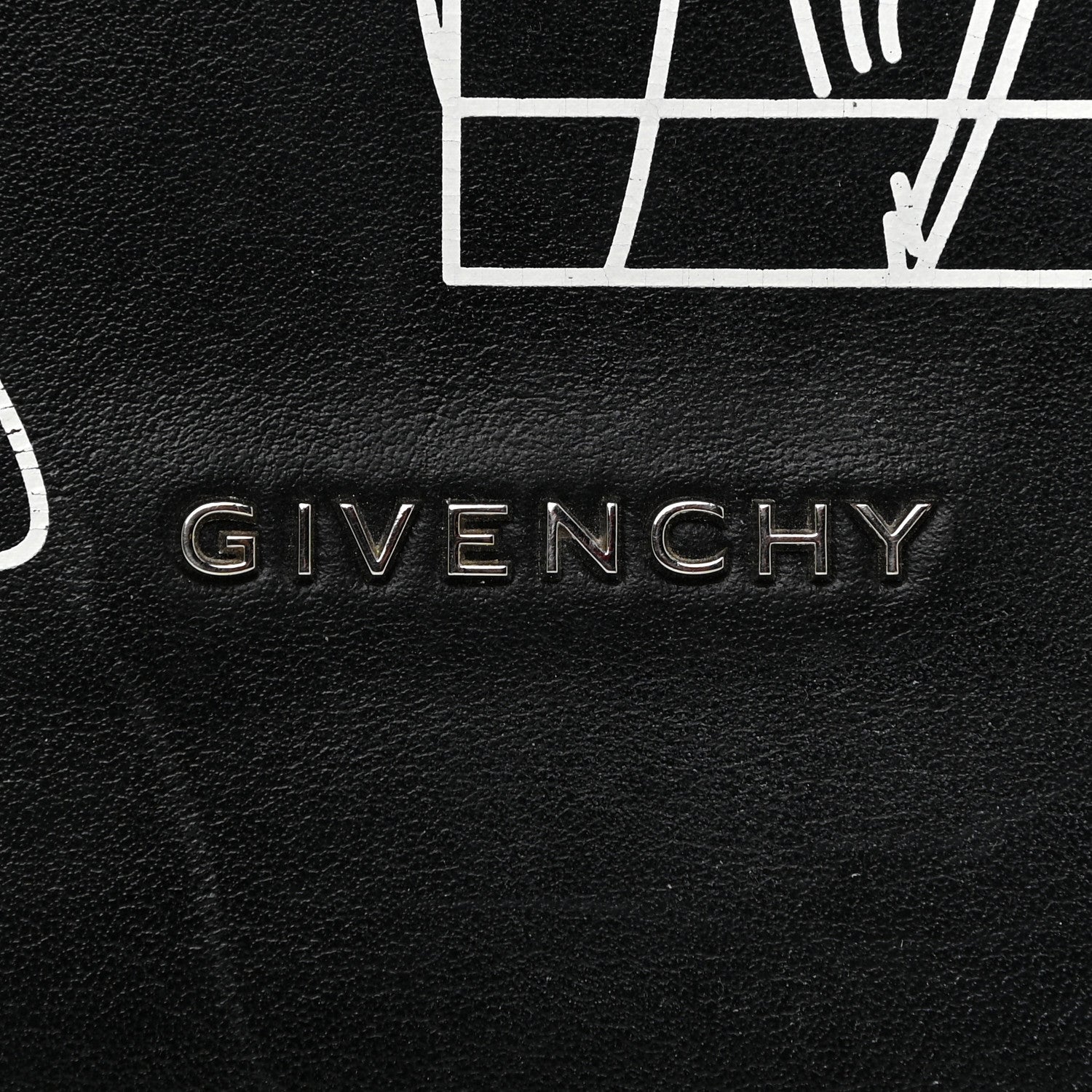 Givenchy Calfskin Bambi Print Small Stargate Shopper Tote Black 16 of 17