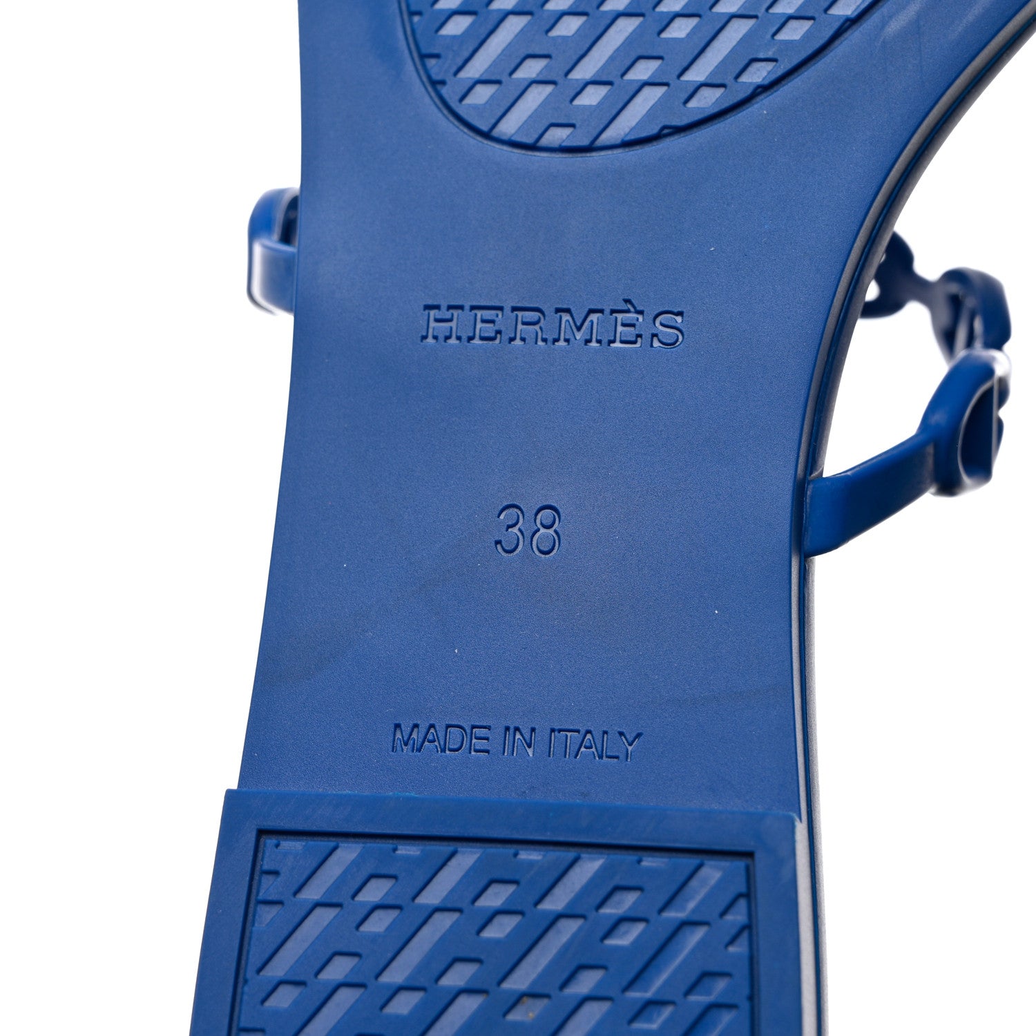 Hermes Rubber Chaine d'Ancre Rivage Sandals 38 Bleu Smalt 7 of 9