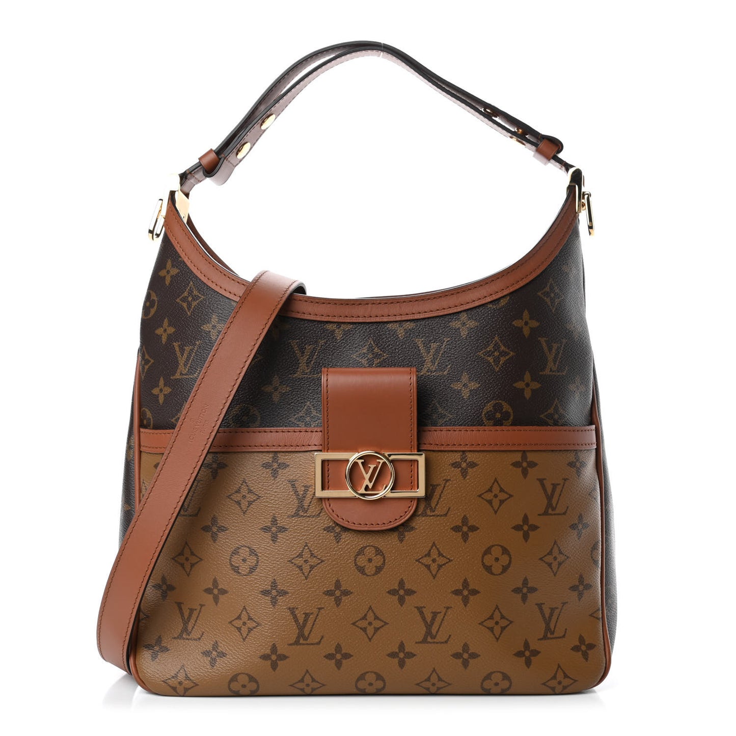 Reverse Monogram Dauphine Hobo MM
