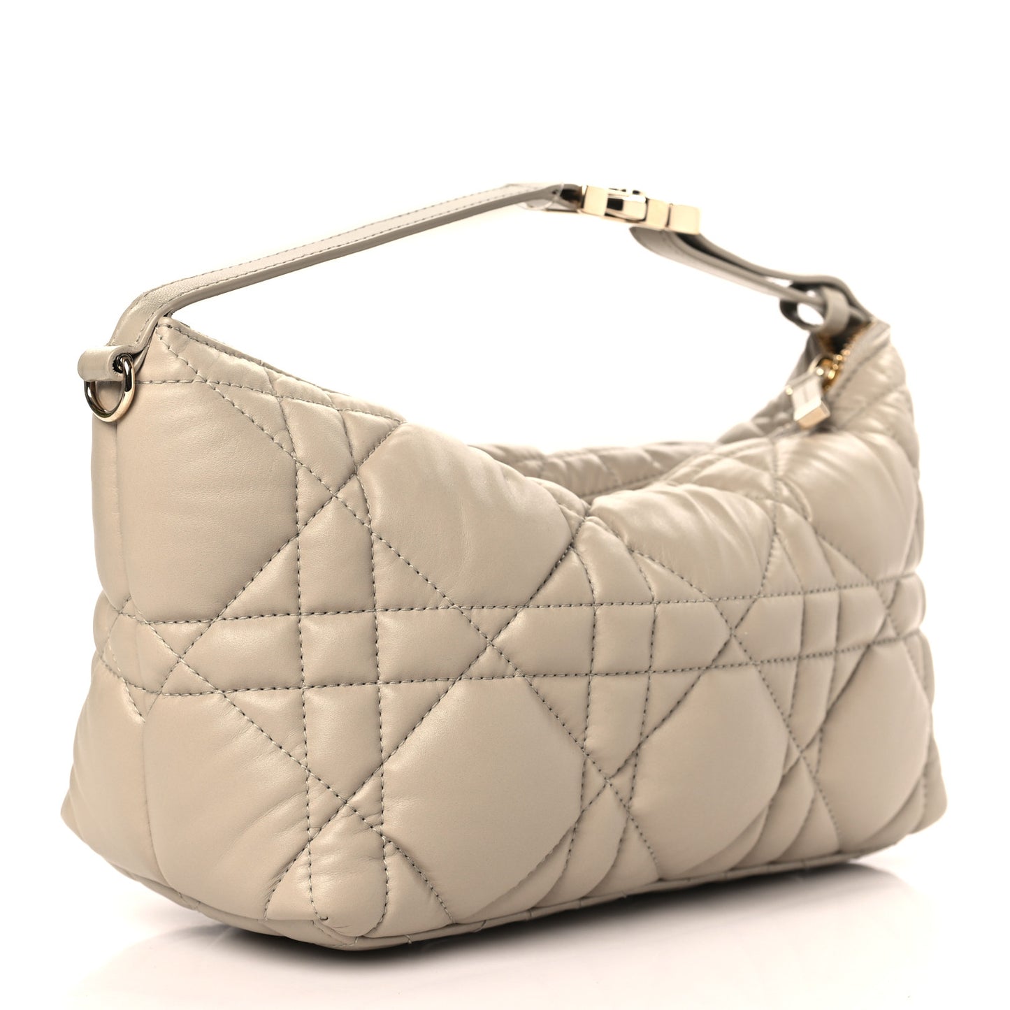 Calfskin Macrocannage Medium Diortravel Nomad Pouch Sand