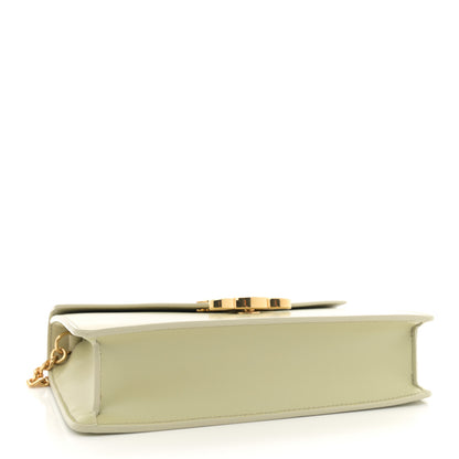 Celine Shiny Calfskin Triomphe Margo Wallet on Chain Almond Green 4 of 12