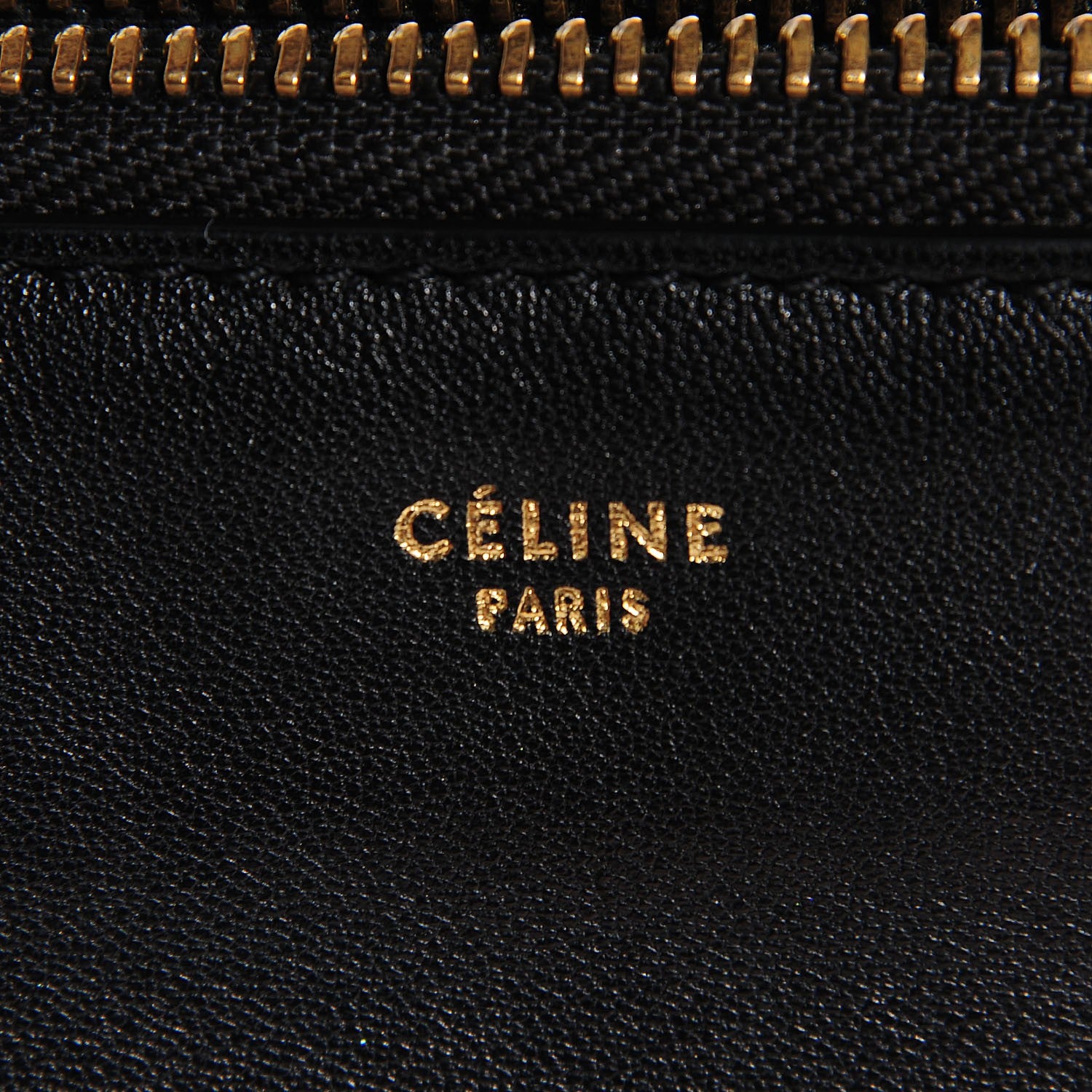 Celine Lambskin Large Trio Crossbody Bag Black 8 of 8