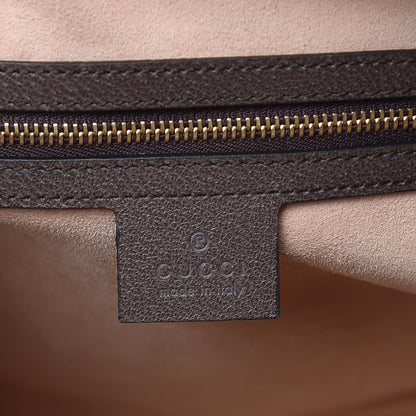 Gucci GG Supreme Monogram Web Medium Ophidia Top Handle Dome Bag Brown 6 of 11