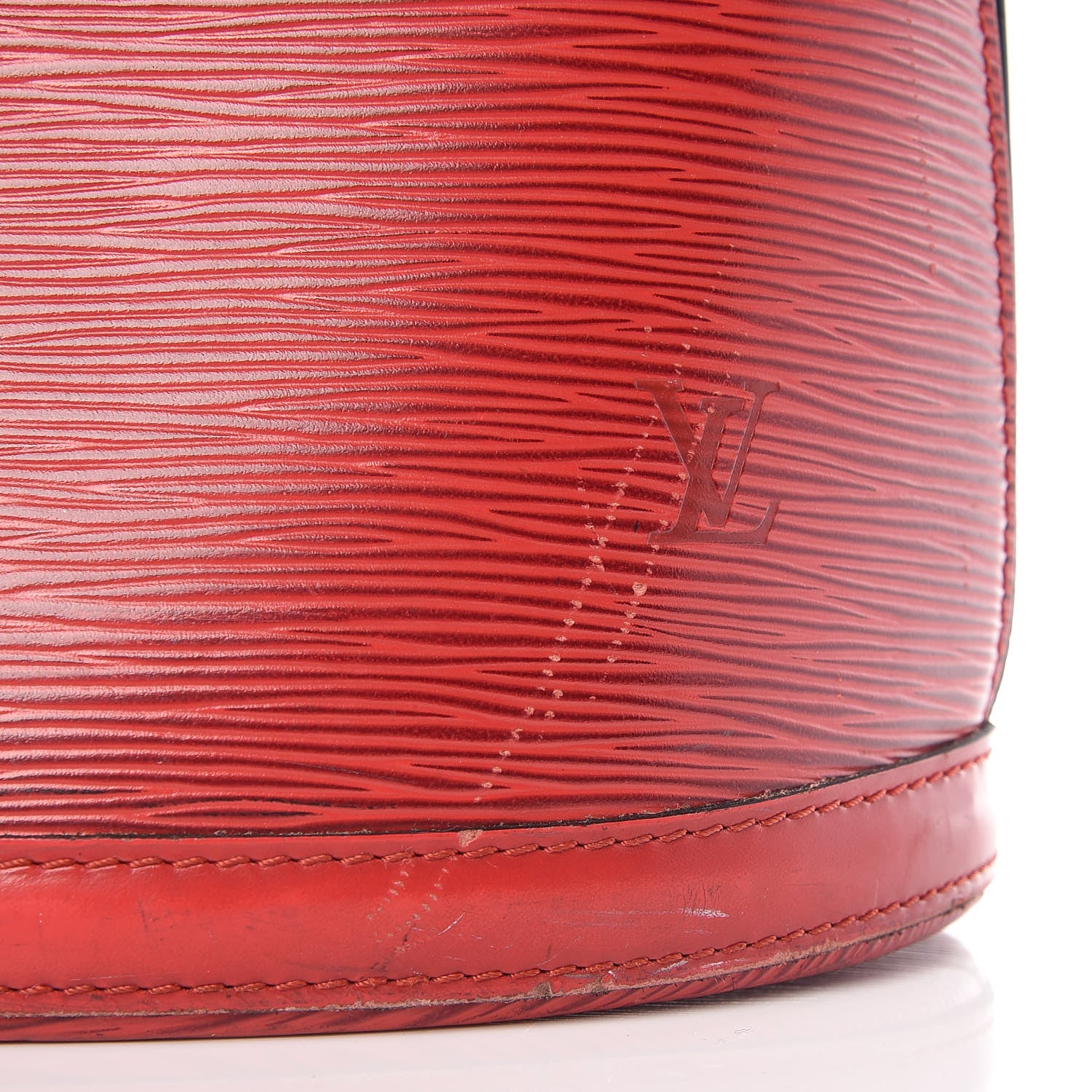 Louis Vuitton Epi Cluny Castillan Red 9 of 10