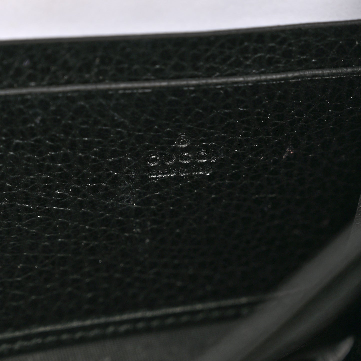 Calfskin Mini Dionysus Chain Wallet Black