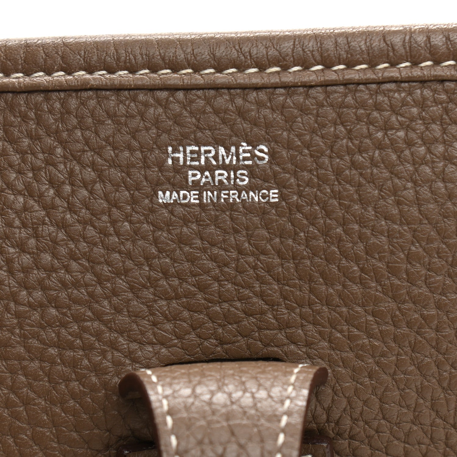 Hermes Taurillon Clemence Evelyne III PM Etoupe 6 of 9
