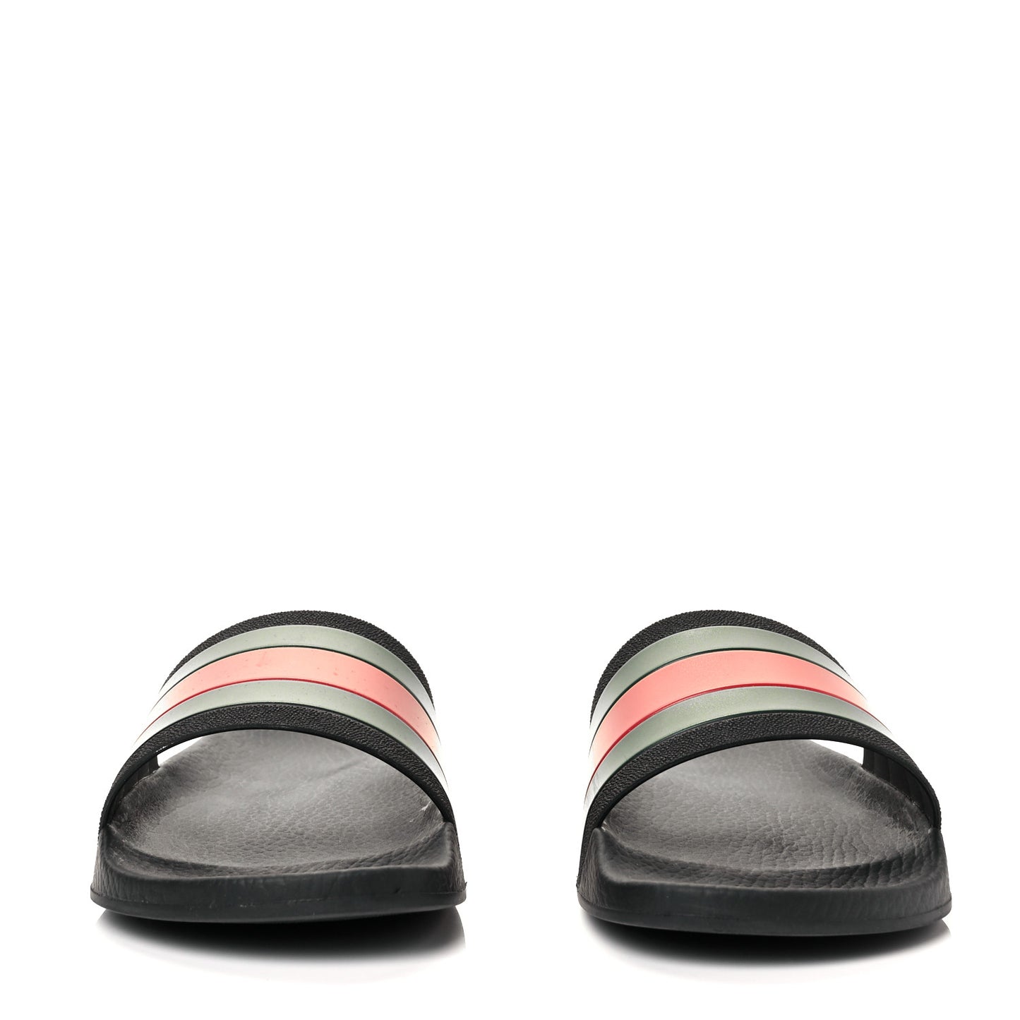 Rubber Web Mens Pool Slide Sandals 7 Black Green Red