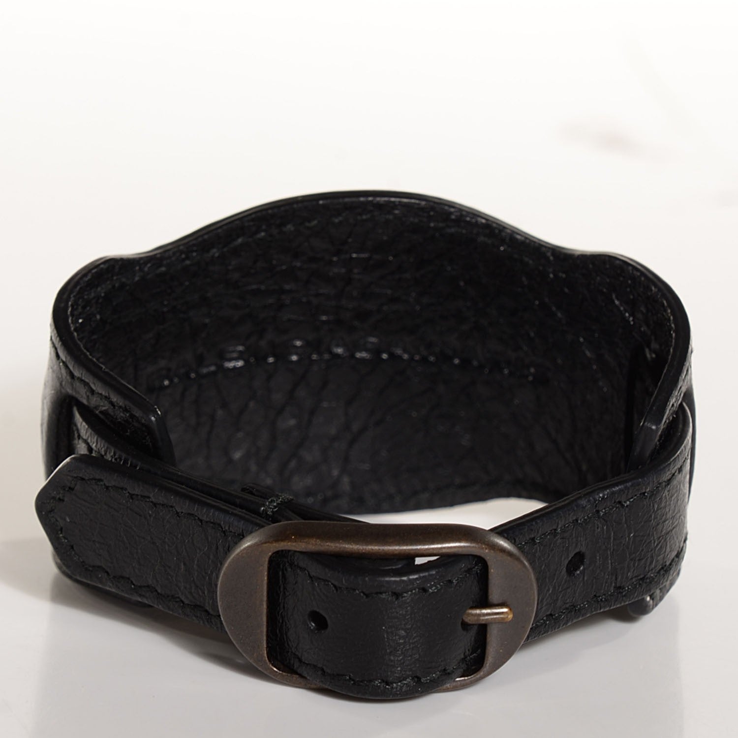 Balenciaga Agneau Arena Classic Hardware M Bracelet Black 3 of 6