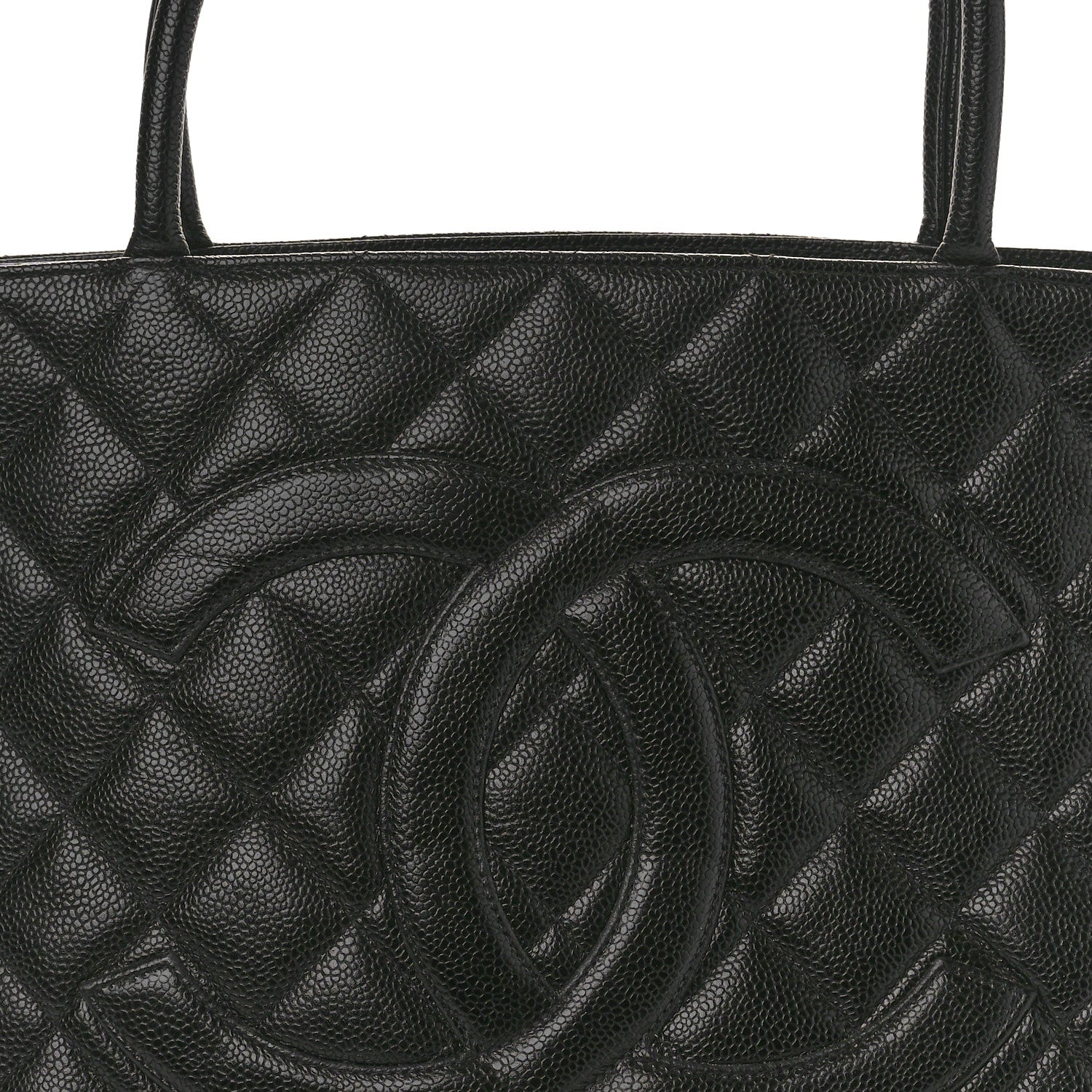 Chanel Caviar Quilted Medallion Tote Black 8 of 10