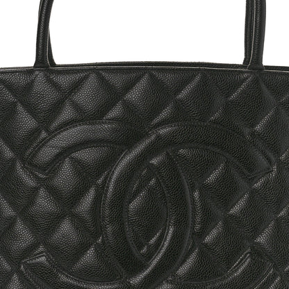 Chanel Caviar Quilted Medallion Tote Black 8 of 10