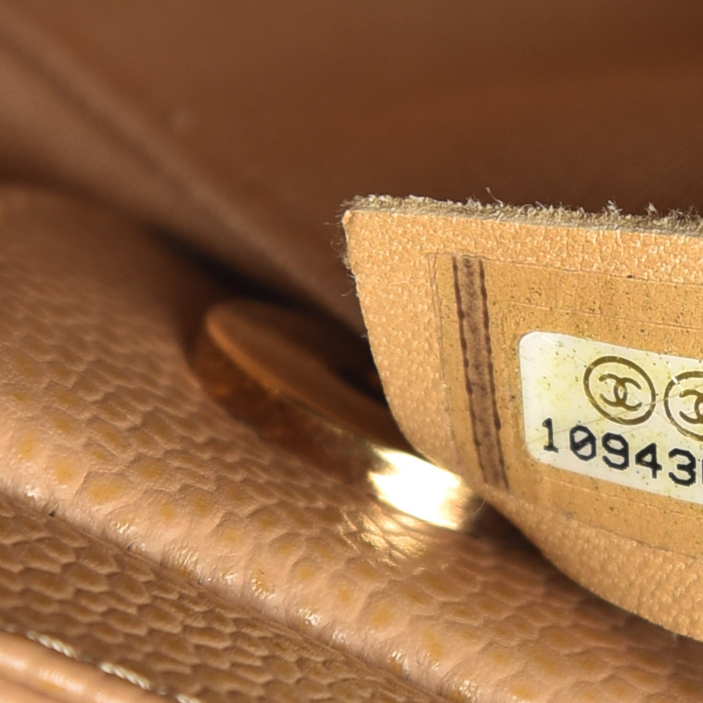 Caviar Quilted Petit Shopping Tote PST Dark Beige