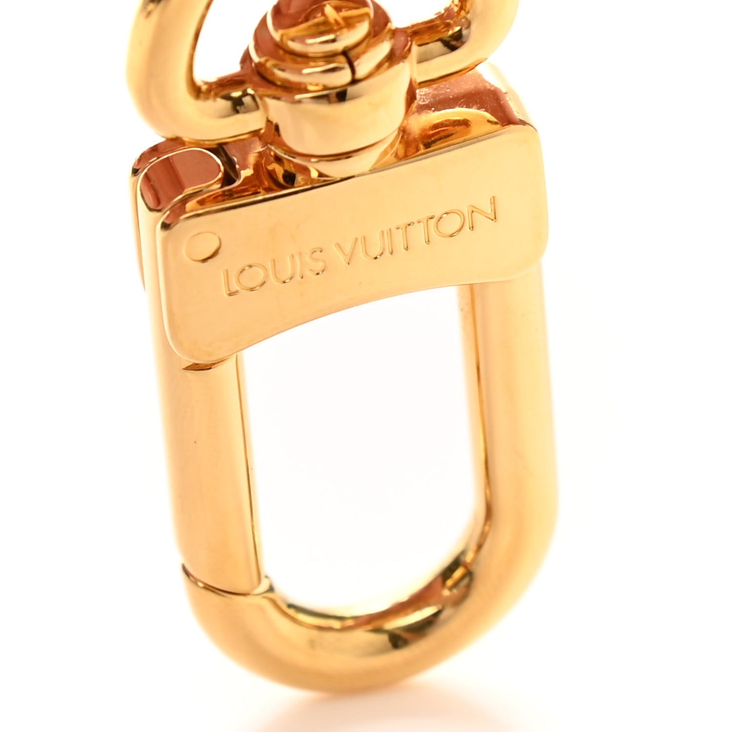 Metal Taurillon LV Capucines Bag Charm Key Holder Black