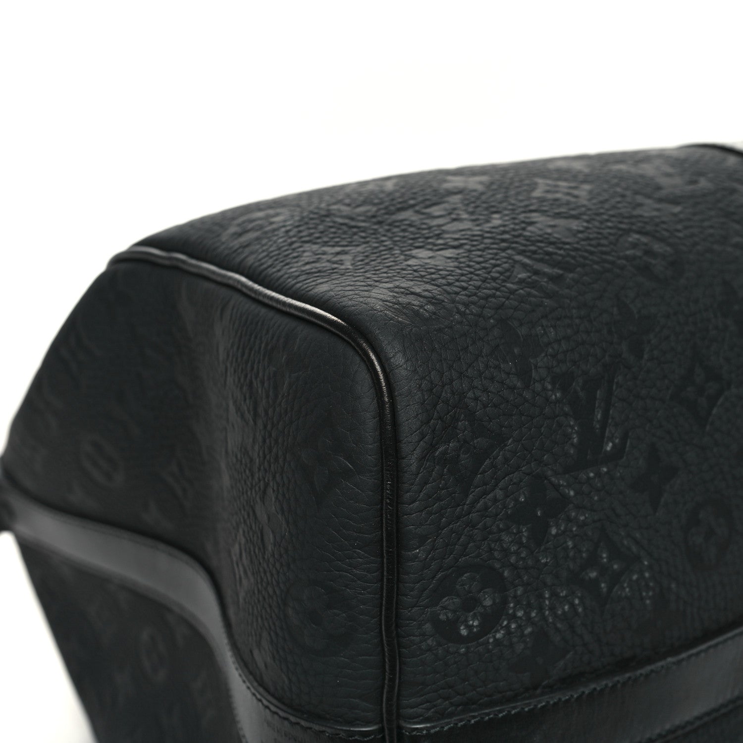 Louis Vuitton Taurillon Monogram Keepall Bandouliere 50 Black 10 of 12