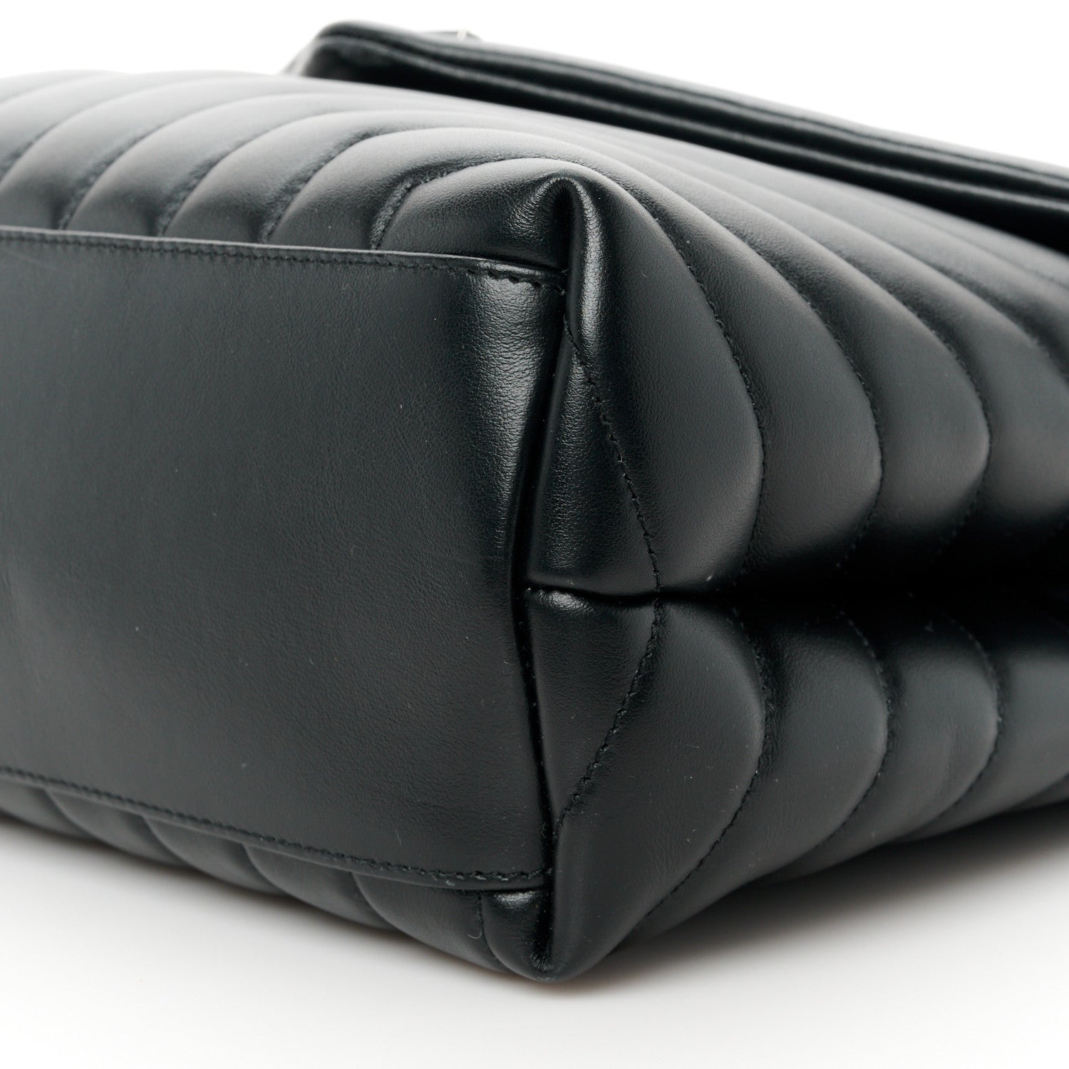 Saint Laurent Calfskin Y Quilted Monogram Medium Loulou Chain Satchel Black 11 of 11