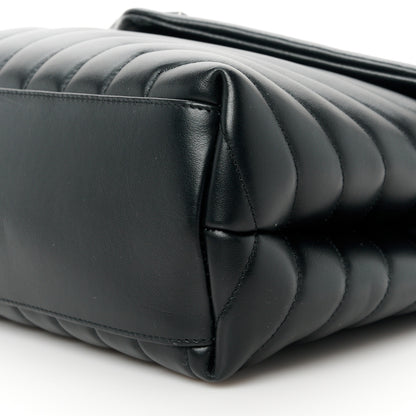 Saint Laurent Calfskin Y Quilted Monogram Medium Loulou Chain Satchel Black 11 of 11