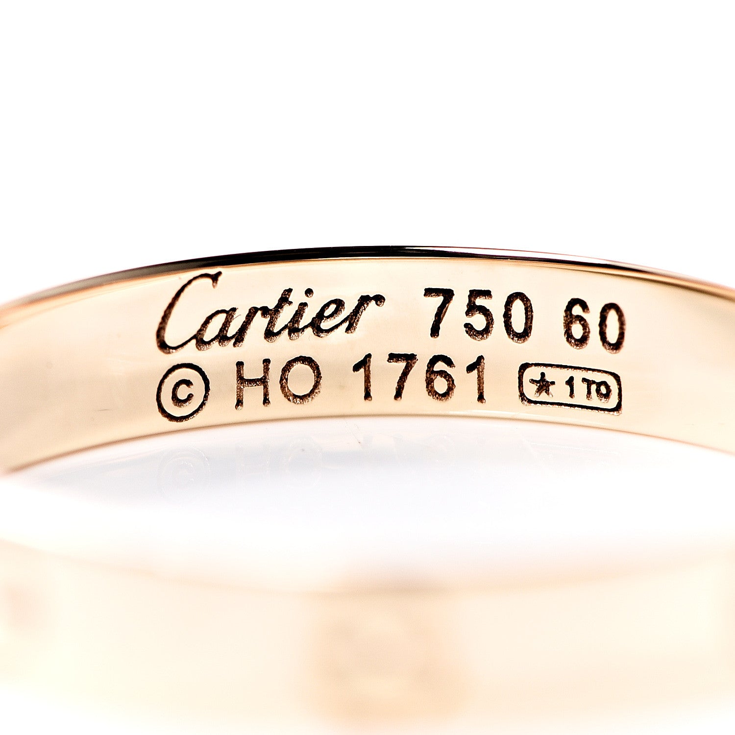 Cartier 18K Yellow Gold 3.5mm LOVE Wedding Band Ring 60 9 4 of 4