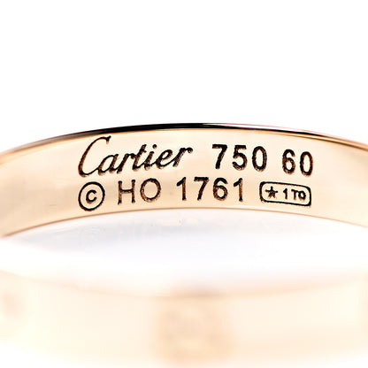 Cartier 18K Yellow Gold 3.5mm LOVE Wedding Band Ring 60 9 4 of 4