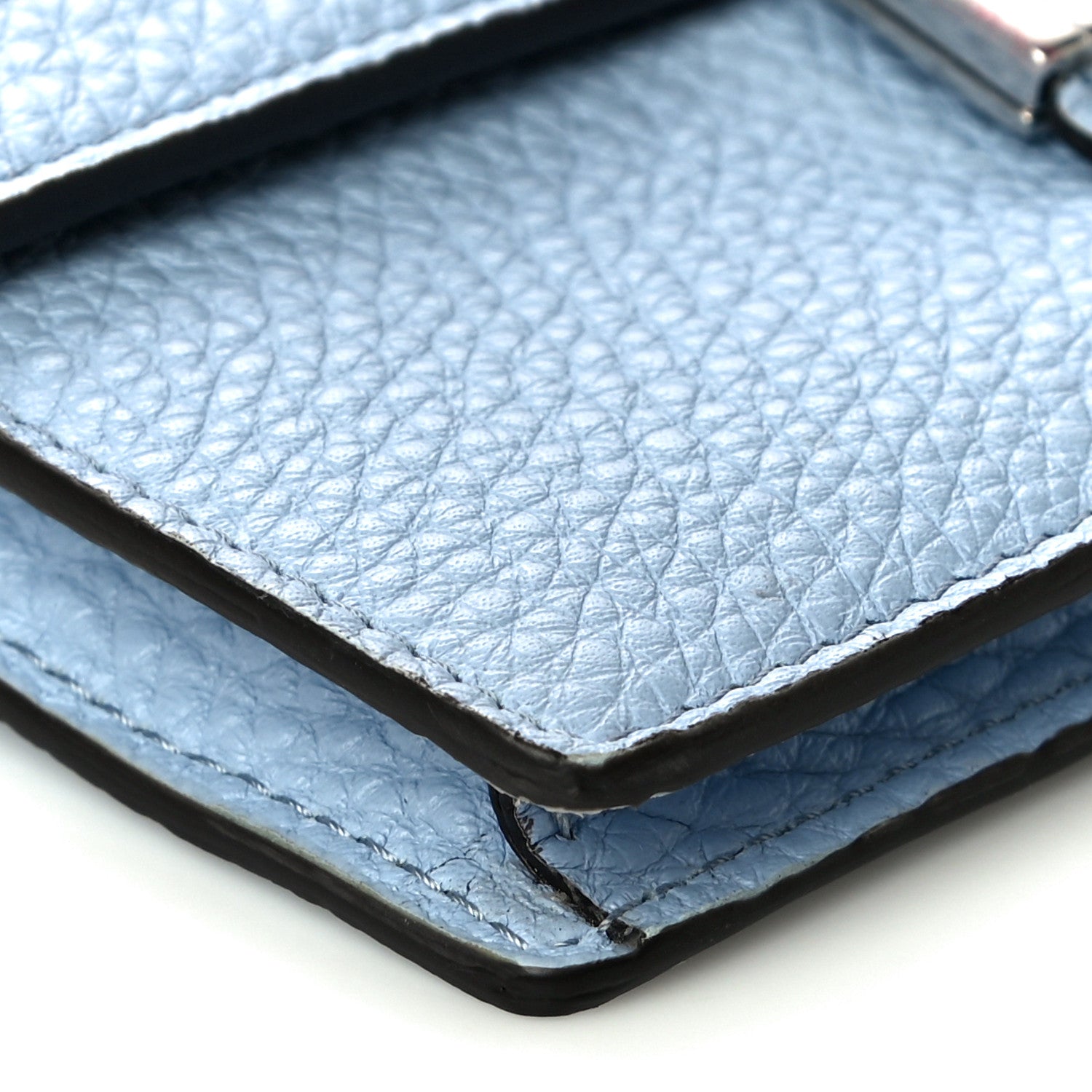 Fendi Cuoio Romano Selleria Baguette Belt Pouch Azzurro Sky 9 of 11