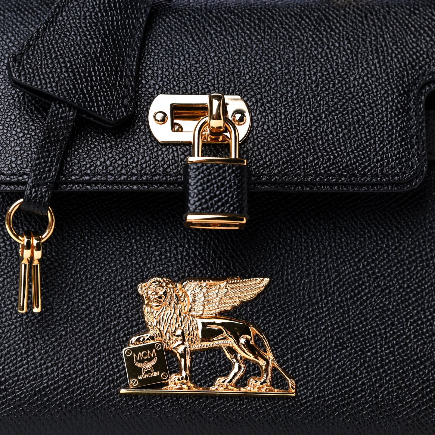 Saffiano X-Mini Heritage Top Handle Satchel Black