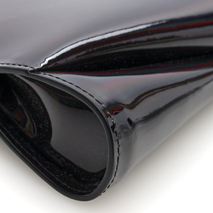 Christian Louboutin Patent Psychic Loubitwist Clutch Black 8 of 10