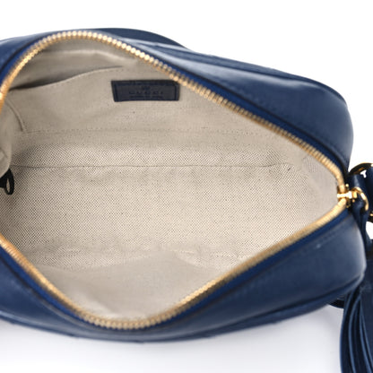 Gucci Sakai Be Green Calfskin Diagonal Stitched Small Blondie Shoulder Bag Blue Agata 5 of 11