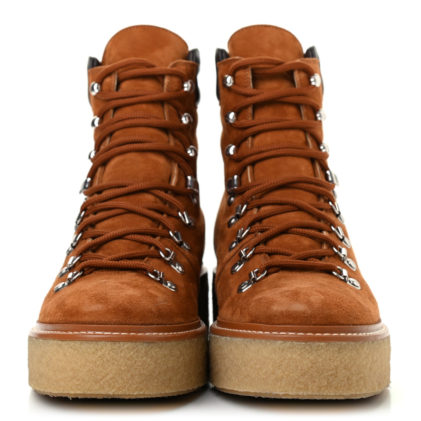 Suede Shearling Womens Discovery Ankle Boots 39.5 Camel Ecru