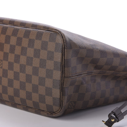 Louis Vuitton Damier Ebene Neo Neverfull MM Rose Ballerine 7 of 11