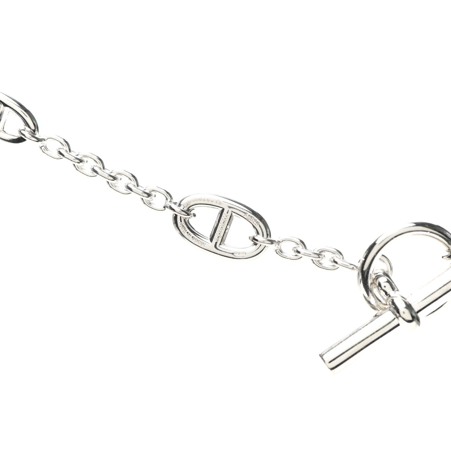 Hermes Sterling Silver Farandole Necklace 160 4 of 5