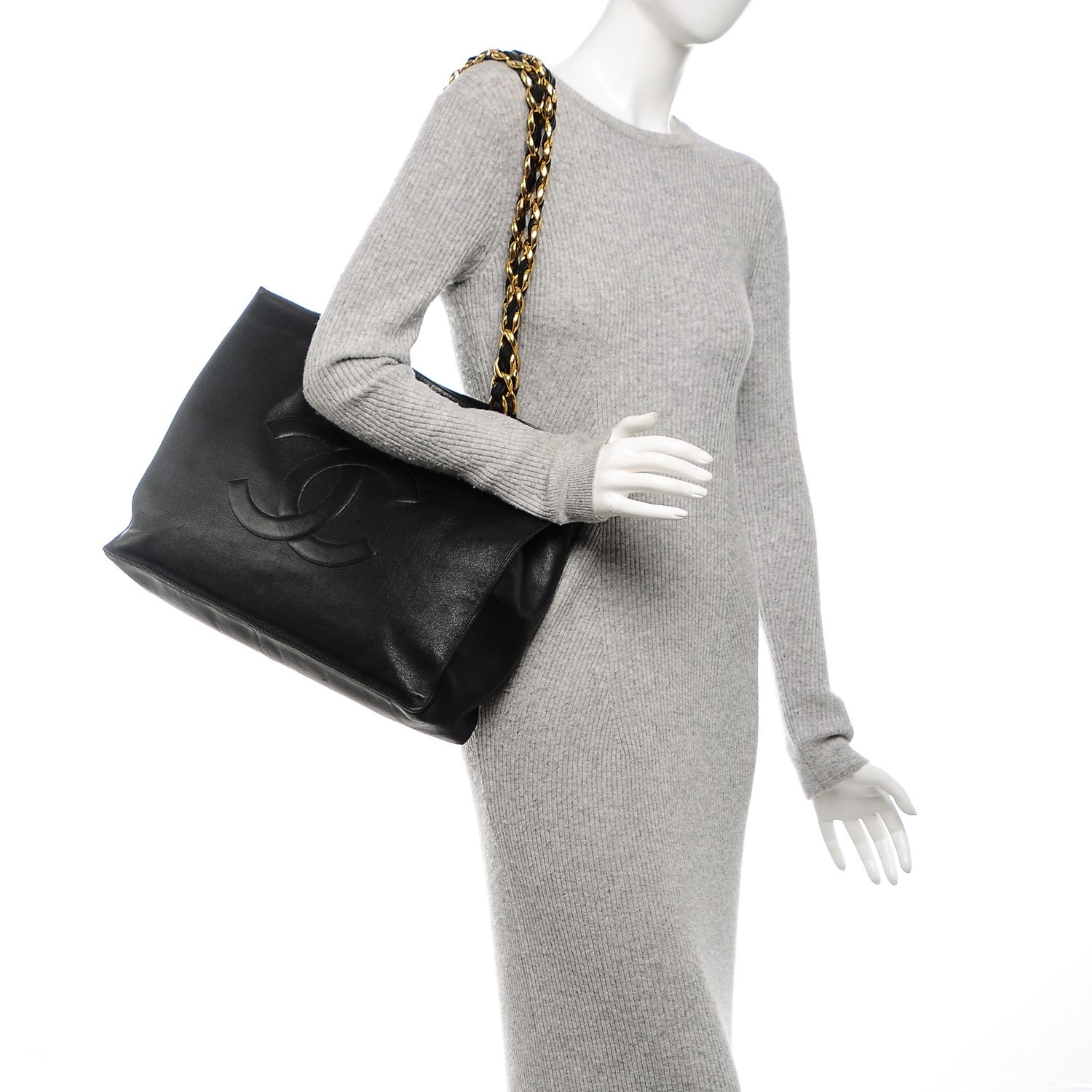 Chanel Lambskin Jumbo Shoulder Bag Black 2 of 8