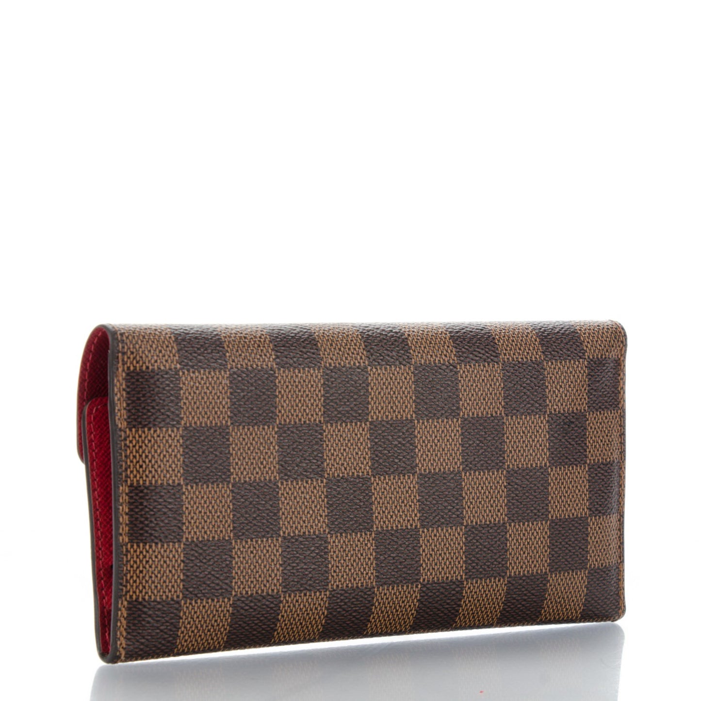 Damier Ebene Josephine Wallet Red