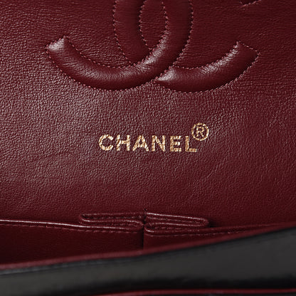 Chanel Lambskin Quilted Medium Double Flap Black 6 of 18