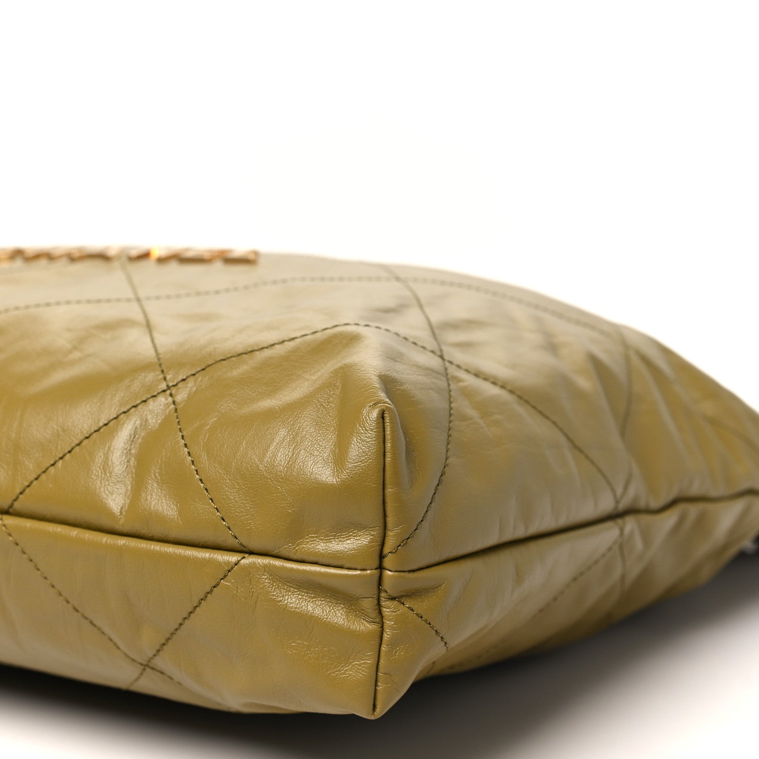Chanel Shiny Calfskin Quilted Chanel 22 Green 11 of 11