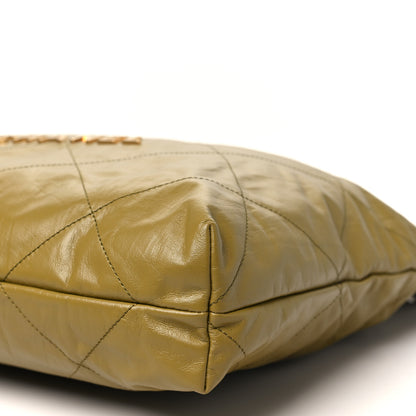 Chanel Shiny Calfskin Quilted Chanel 22 Green 11 of 11