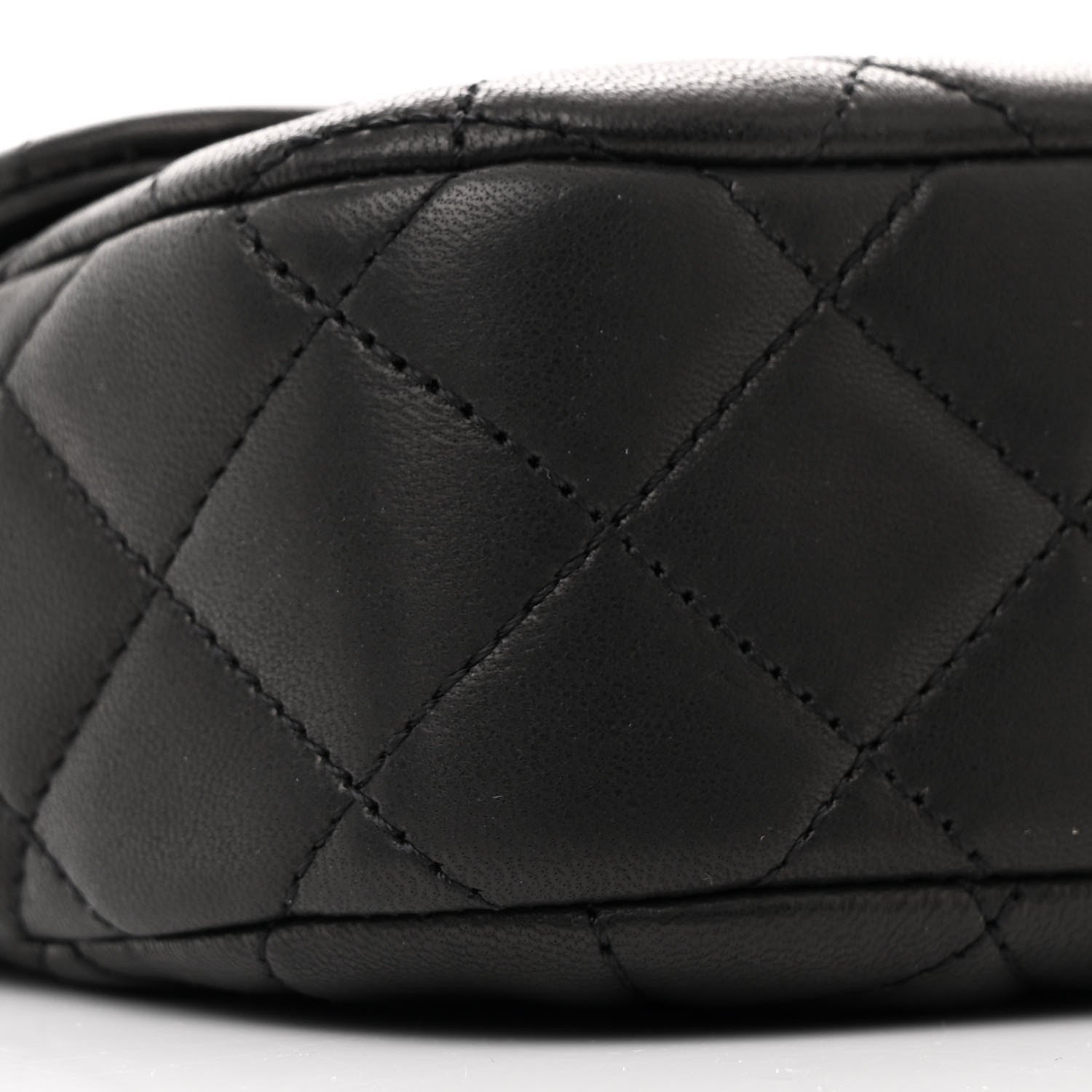 Chanel Lambskin Quilted Medium Cruise Charm Single Flap Black 9 of 10