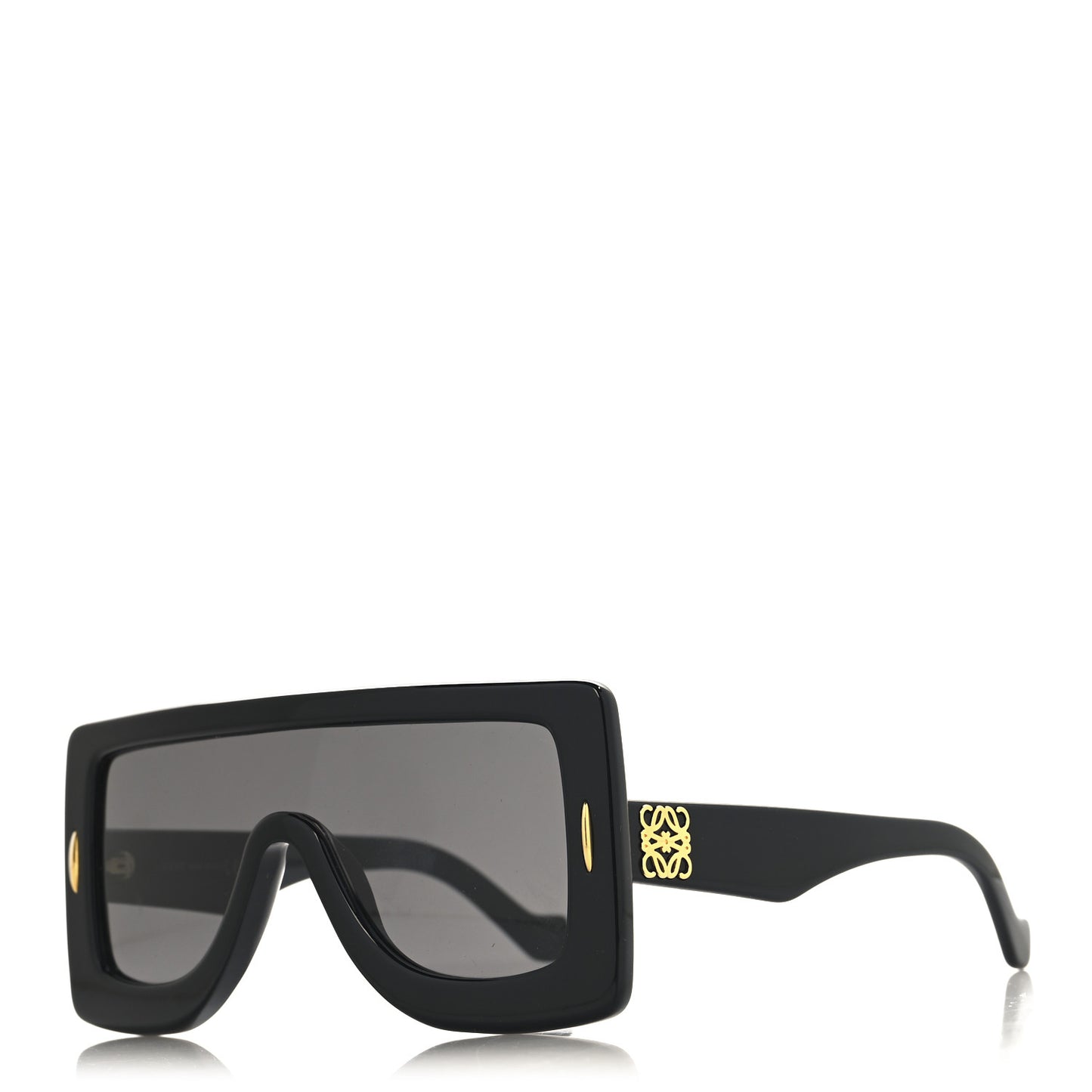 Acetate Anagram Shield Sunglasses LW40104I Black