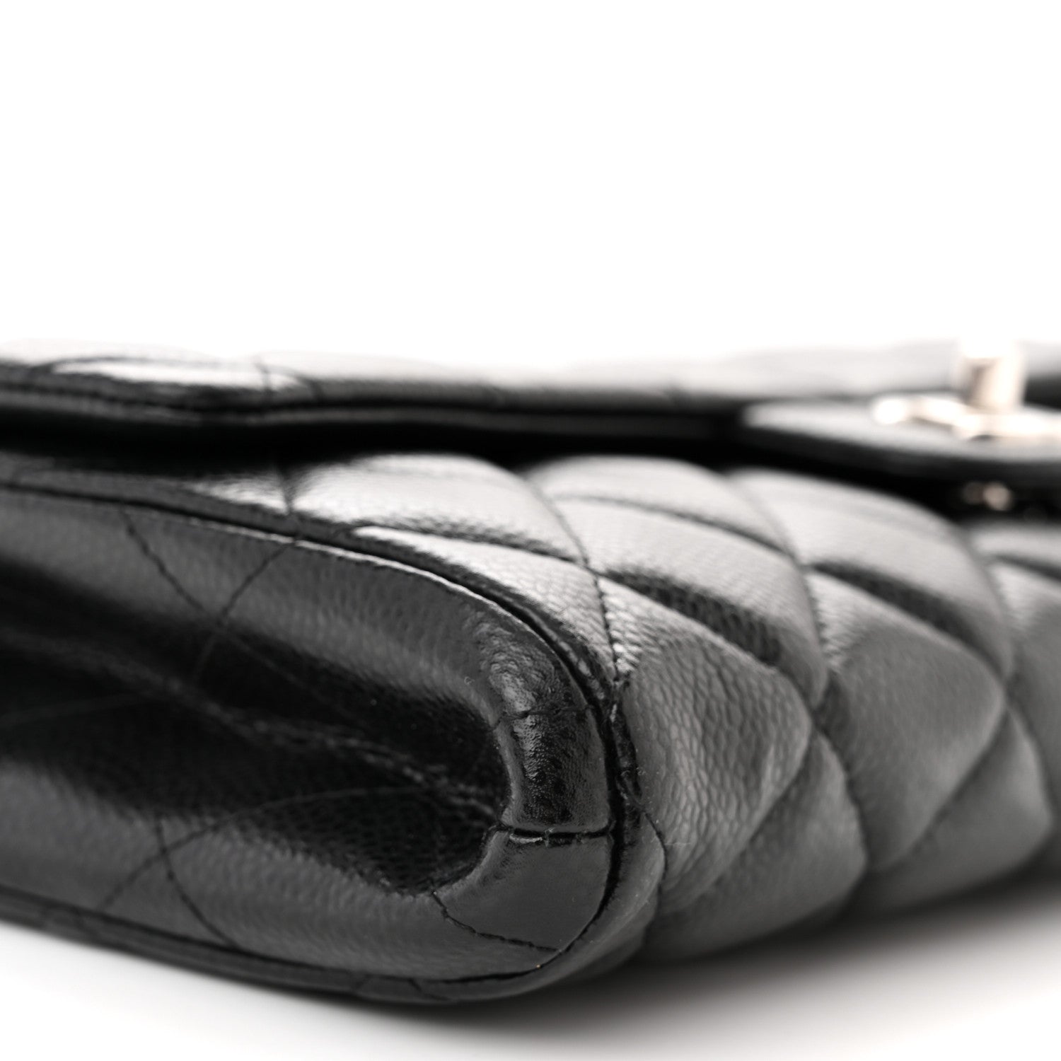 Chanel Caviar Quilted Clutch With Chain Flap Black 8 of 10