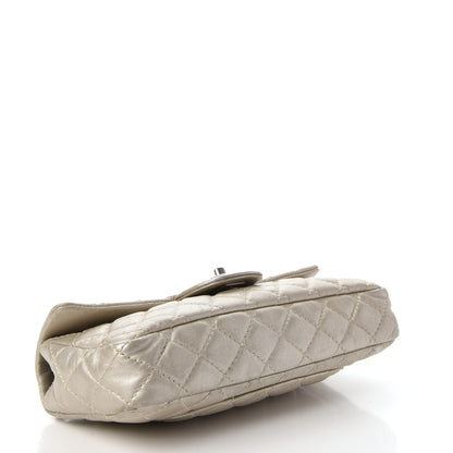 Chanel Metallic Lambskin Quilted East West Flap Silver 4 of 10