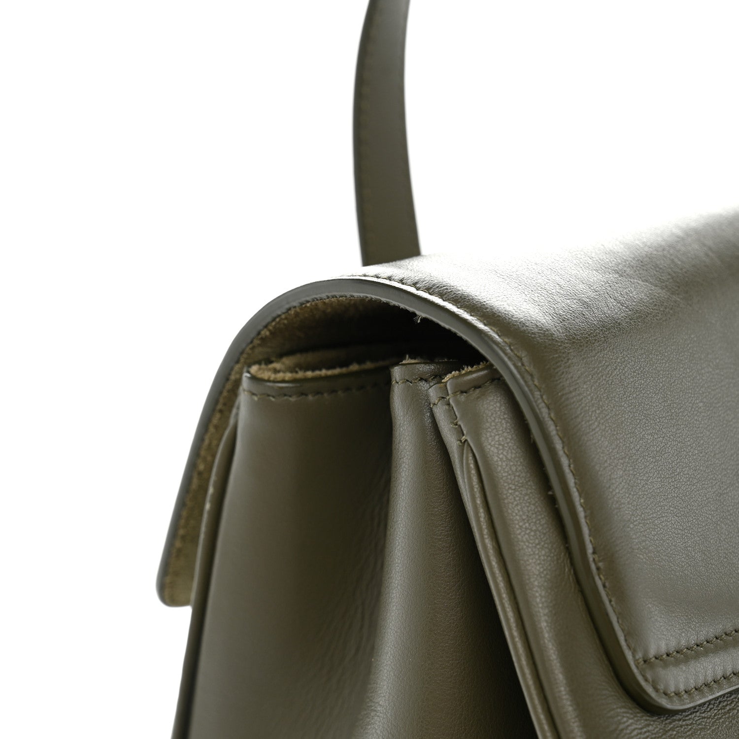 Celine Calfskin Large Soft 16 Bag Dark Olive 11 of 11