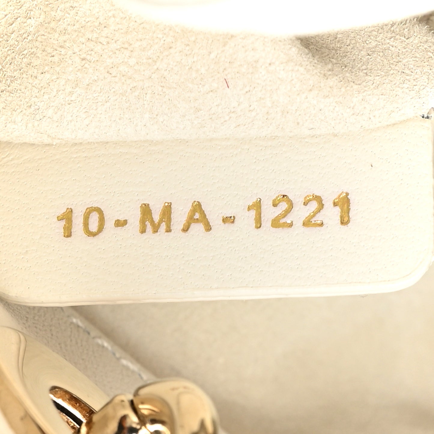 Lambskin Cannage Micro Lady Dior White