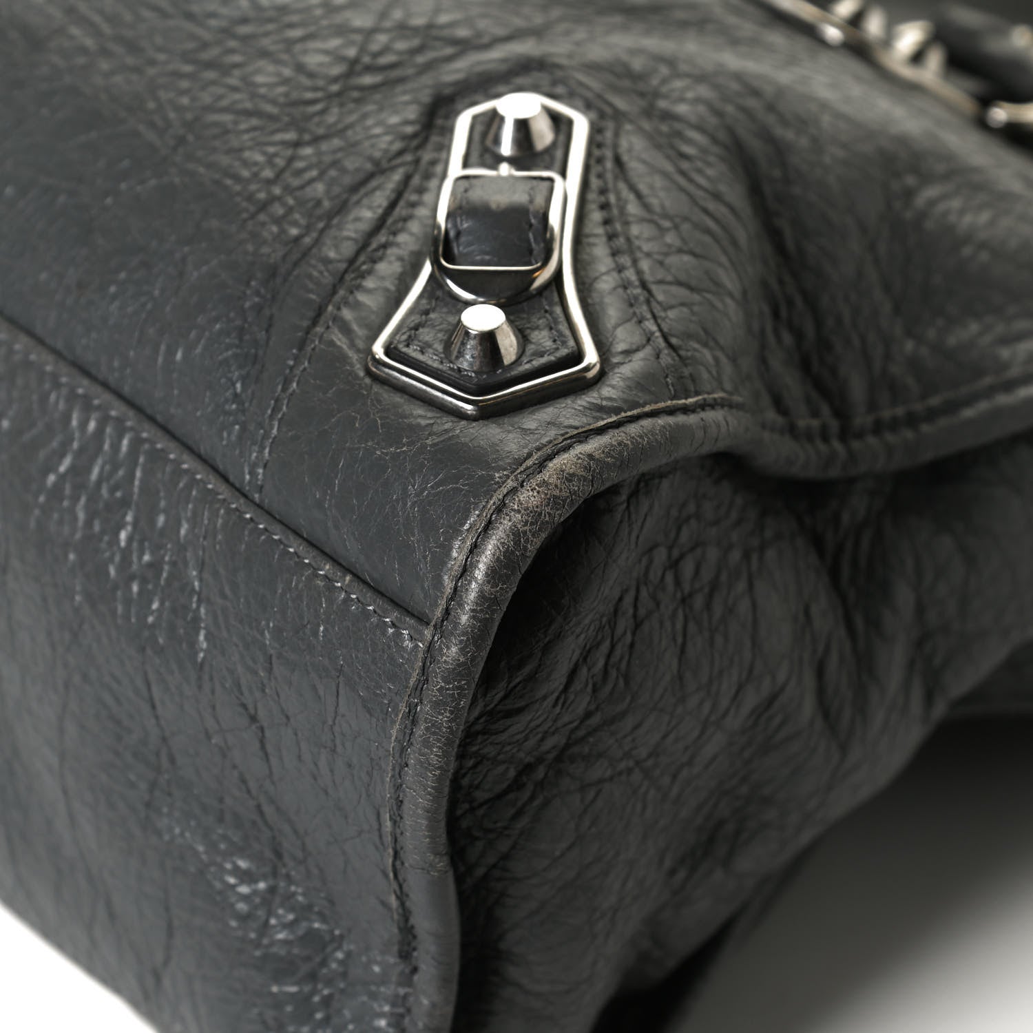Balenciaga Agneau Silver Metallic Edge Hardware City Gris Cendre 11 of 12