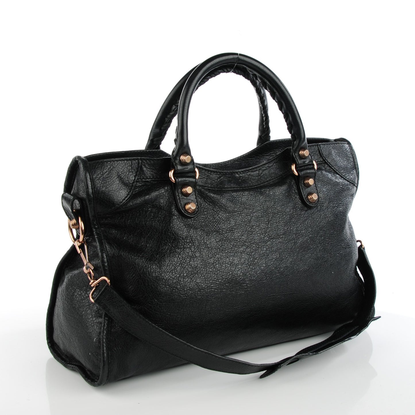 Agneau Giant 12 Rose Gold Hardware City Black
