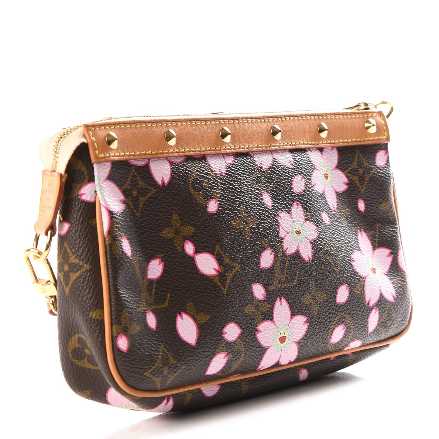 Monogram Cherry Blossom Pochette Accessories Brown