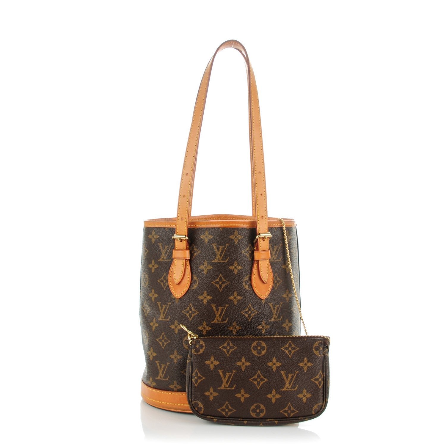 Louis Vuitton Monogram Petit Bucket 23 1 of 10