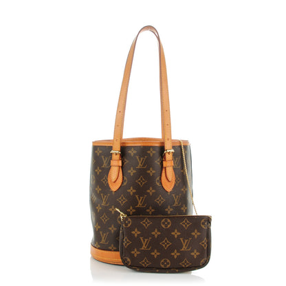 Louis Vuitton Monogram Petit Bucket 23 1 of 10