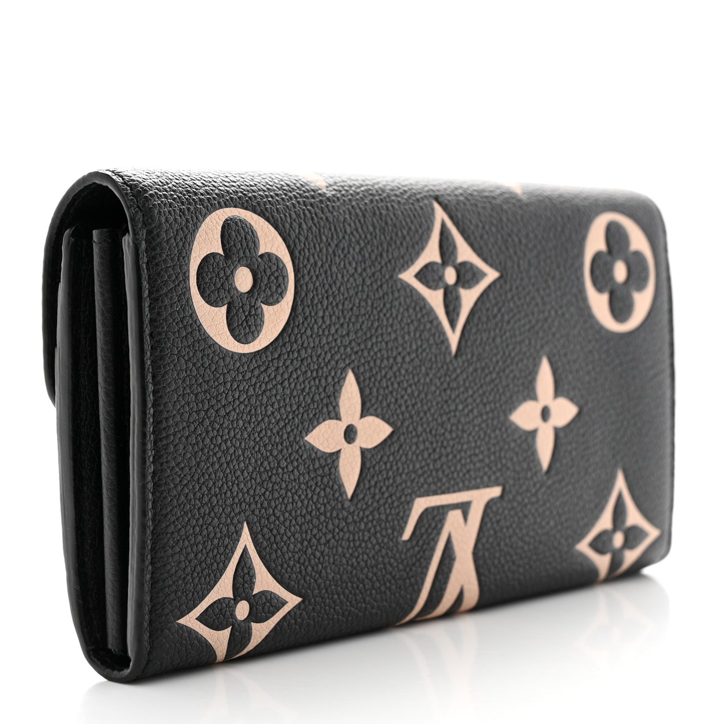 Monogram Empreinte Giant Sarah Wallet Black Beige