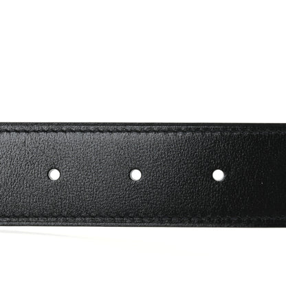 Hermes Box Togo 32mm Martelee H Belt 90 Black Chocolate 5 of 6