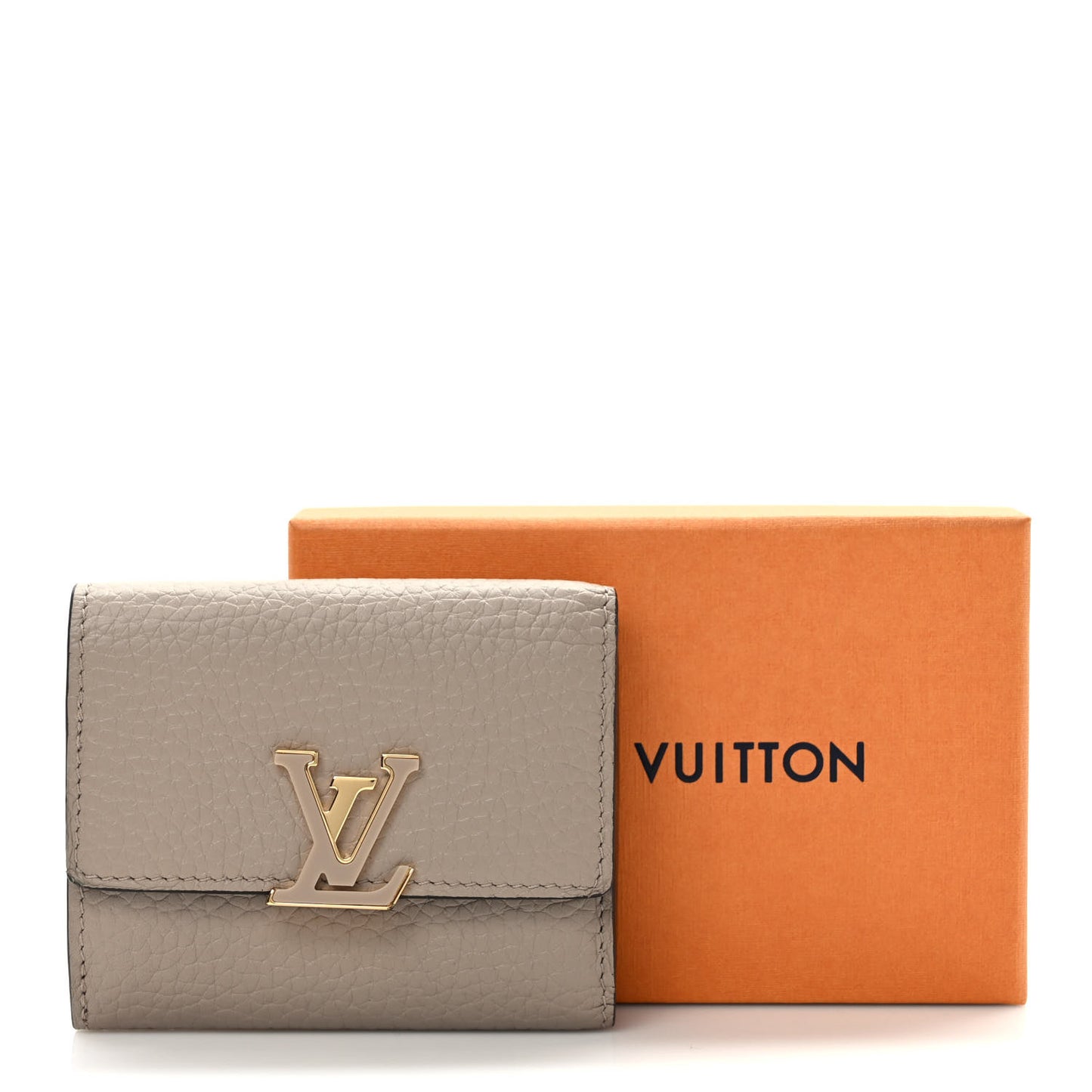 Taurillon Capucines XS Wallet Galet