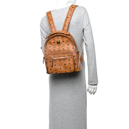 MCM Visetos Mens Medium Stark Backpack Cognac 2 of 9