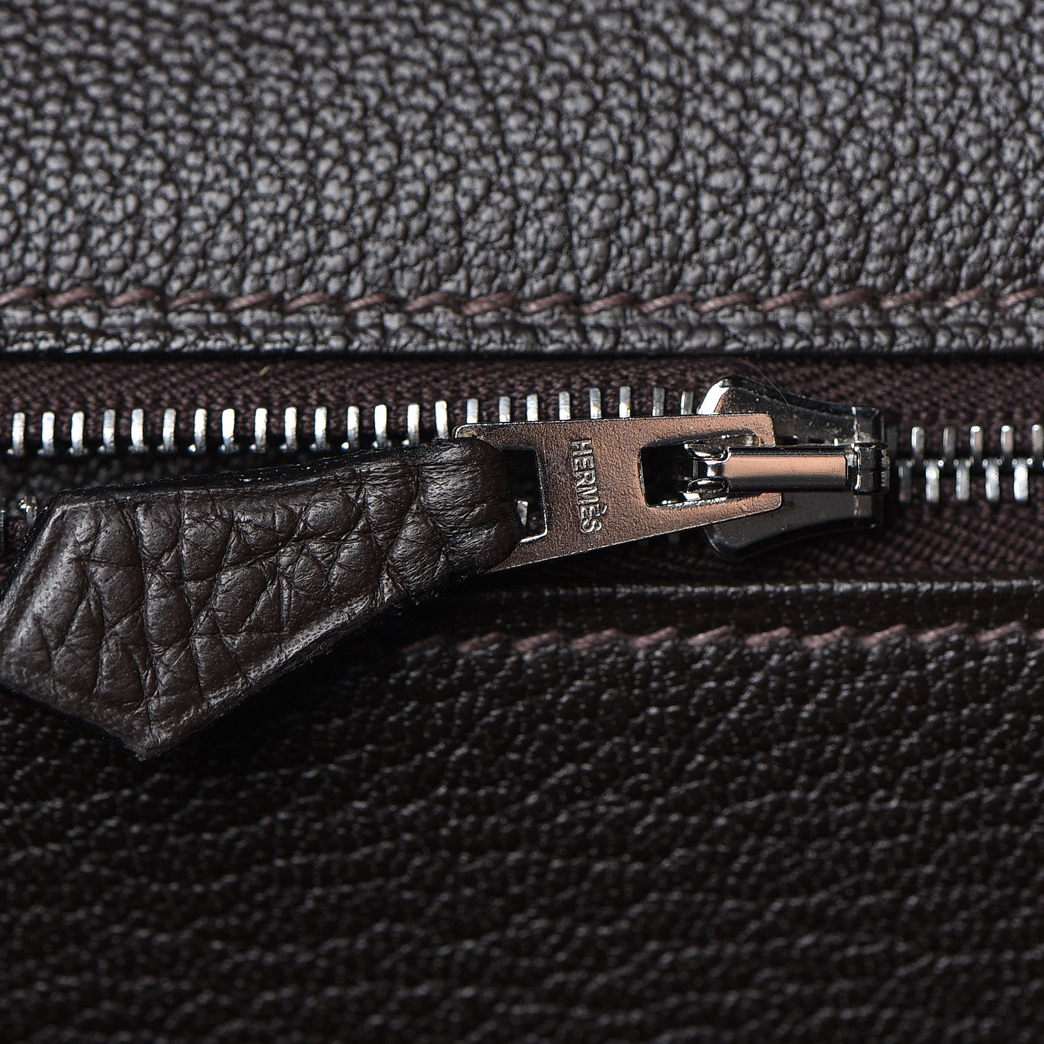 Hermes Toile Togo Birkin 40 Chocolate 16 of 37
